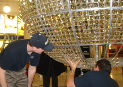 Unique chandelier restoration